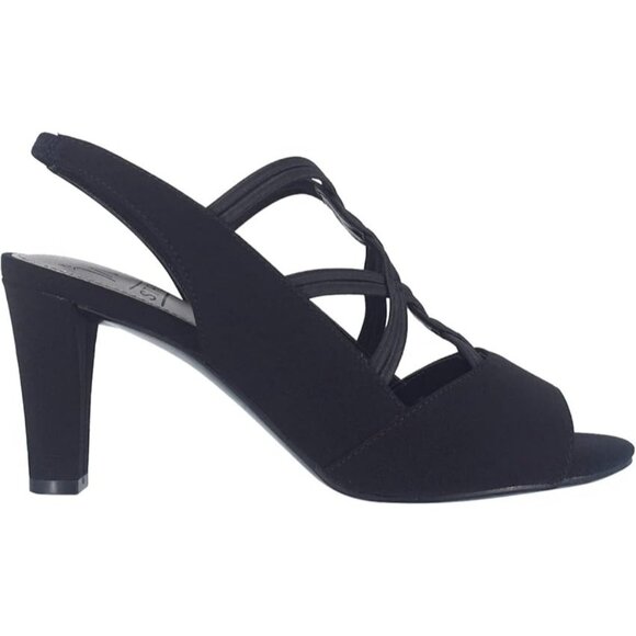 Impo Womens Velia Memory Foam Stretch Slingback Pump Sandals Black Size 8.5M NIB - Picture 3 of 8